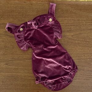Velvet Purple Kids Romper